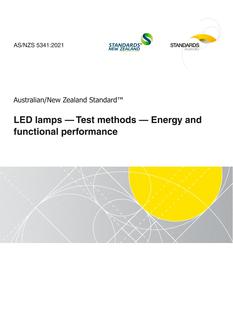 AS/NZS 5341: 03/19/2021 LED lamps – Test methods – Energy and functional performance