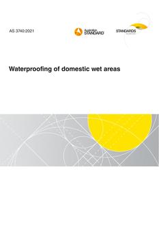 AS 3740: 07/23/2021 Waterproofing of domestic wet areas