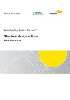 AS/NZS 1170.2: 07/30/2021 Structural design actions, Part 2: Wind actions AS/NZS 1170.2: 07/30/2021 Structural design actions, Part 2: Wind actions