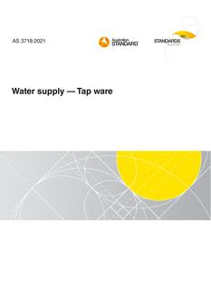 AS 3718: 09/17/2021 Water supply – Tap ware