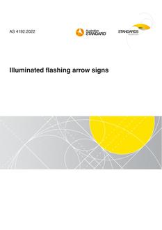 AS 4192: 06/17/2022 Illuminated flashing arrow signs