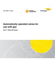 AS 4629.1: 12/16/2022 Automatically operated valves for use with gas, Part 1: Shut-off valves