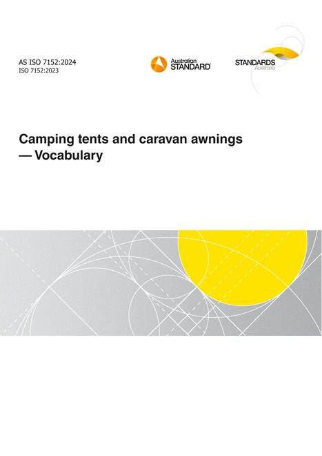 AS ISO 7152: 06/14/2024 Camping tents and caravan awnings – Vocabulary