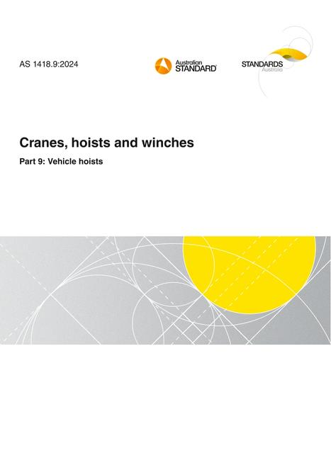 AS 1418.9: 12/13/2024 Cranes, hoists and winches, Part 9: Vehicle hoists