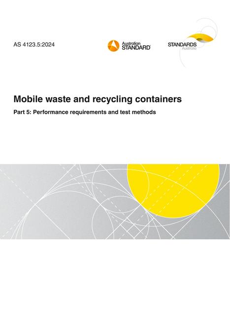 AS 4123.5: 12/20/2024 Mobile waste and recycling containers, Part 5: Performance requirements and test methods