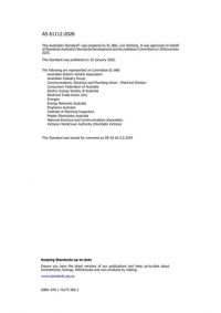 AS 61112: 01/16/2026 Live working – Electrical insulating blankets (IEC 61112:2009 (ED. 2.0) MOD)